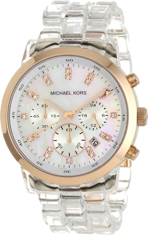 michael kors clear watch